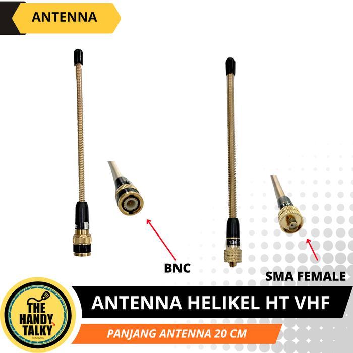 ANTENNA HT VHF HELIKEL 20CM ANTENA PENDEK LENTUR