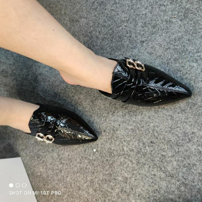 Populer [Bisa Cod] Sofiya Ori 8009 4 Sandal Slop Heels Wanita Import Hak 7 Cm / Sendal Hils