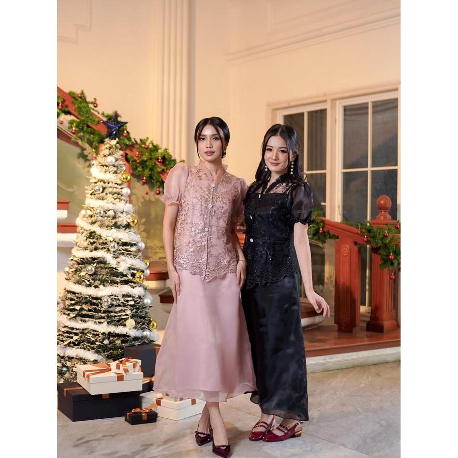 Miss Nomi - Daphne Dress Natal / Set Kondangan / Pesta / Party Formal Wanita Gaun Pendek Mewah Midi