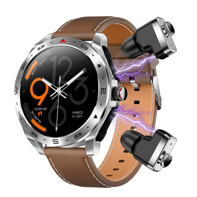 Smart Watch T95 TWS 2 in 1 Bluetooth Earphone HIFI Music Earbuds Men Women Sports Fitness Tracker Sm