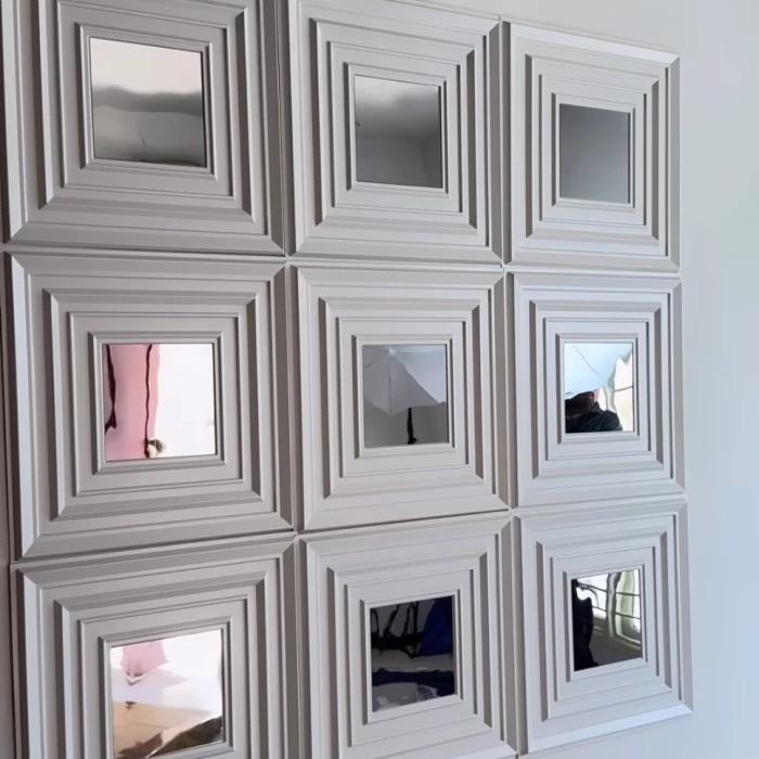 D145 Frame Moulding Matte White 50Cm, 3D Wall Panel Wallpanel Pvc