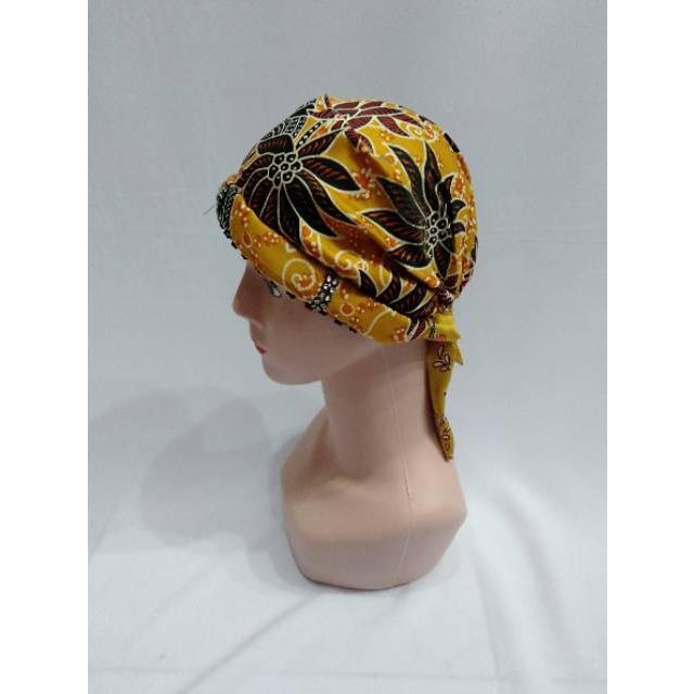 T13 Topi kupluk kerpus ciput batik ibu ibu emak kerpus nenek topi songkok hijab khas Madura kupluk