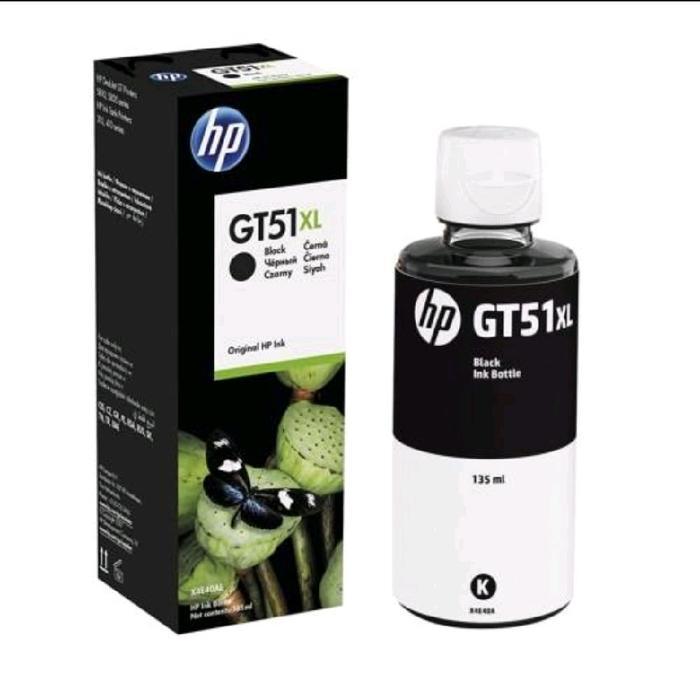 Hp Tinta Gt51Xl Hitam / Hp Tinta Gt53Xl Hitam Original Ink Bottle 135Ml Kualiti Premium Untuk