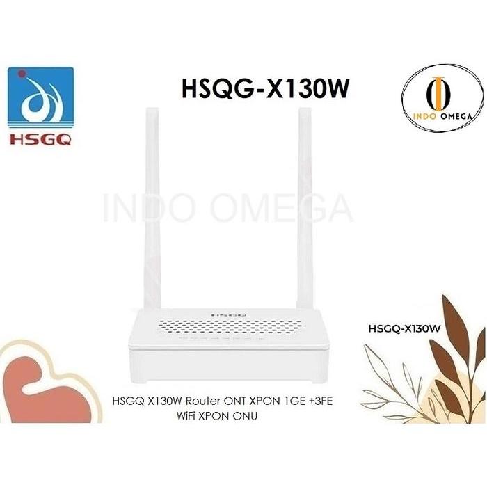 TERBARU HSGQ X130W Router ONT XPON 1GE +3FE WiFi XPON ONU