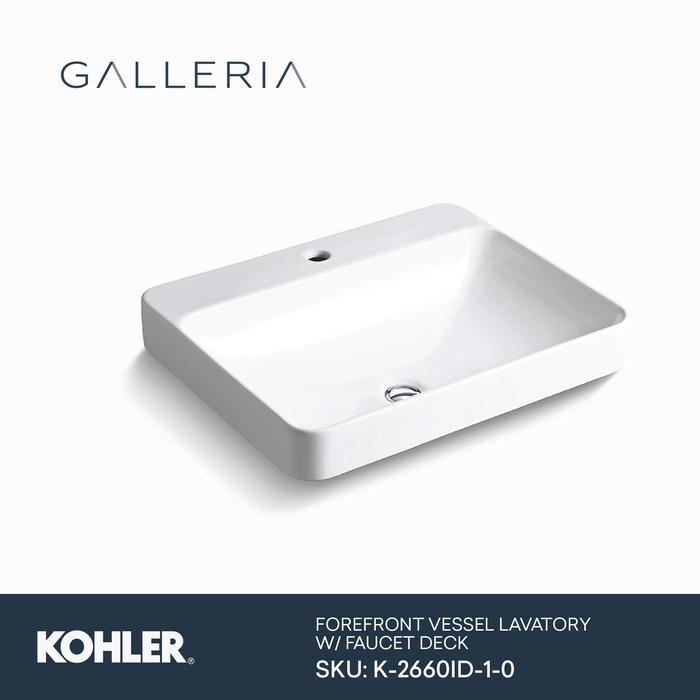 Kohler Forefront Vessel Lavatory K-2660ID-1-0 / Kohler Wastafel