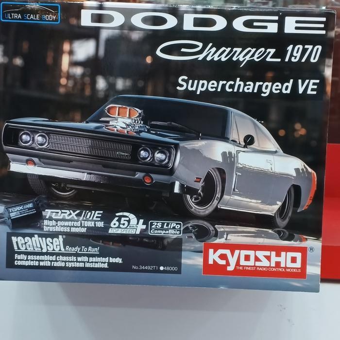 34492T1 Kyosho Fazer MK2 Dodge 1970 Charger 1970 Supercharged VE RTR