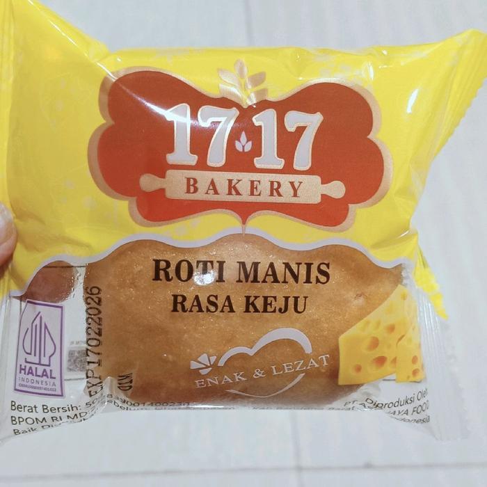 GRATIS ONGKIR Roti manis 17.17 bakery varian rasa(50g)