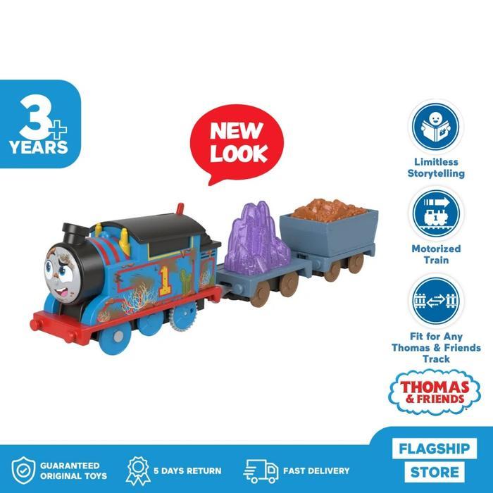 Original NEW LOOK Thomas & Friends Motorized Crystal Cave Thomas -Mainan Kereta