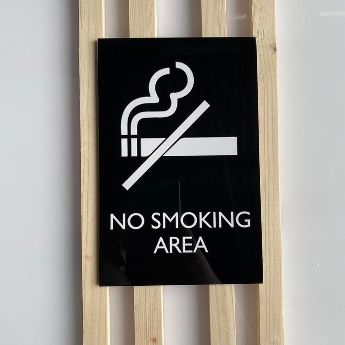 No Smoking Area / No smoking akrilik