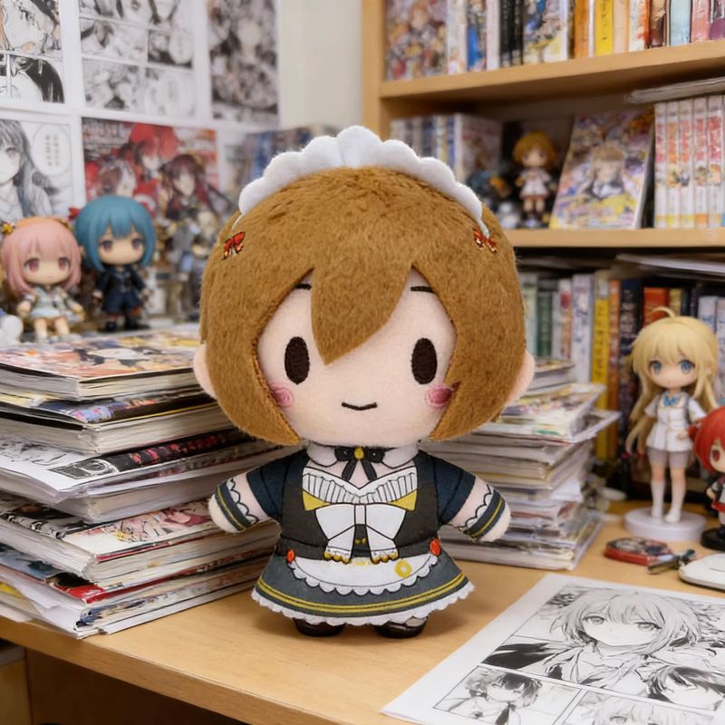 Original Hatsune Miku Project Sekai Colorful Stage Pjsk King Nesoberi Maid Plush Keychain Bag