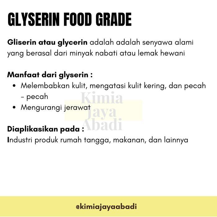 Glyserin / Glycerin / Vegetable Glyserin 1 KG