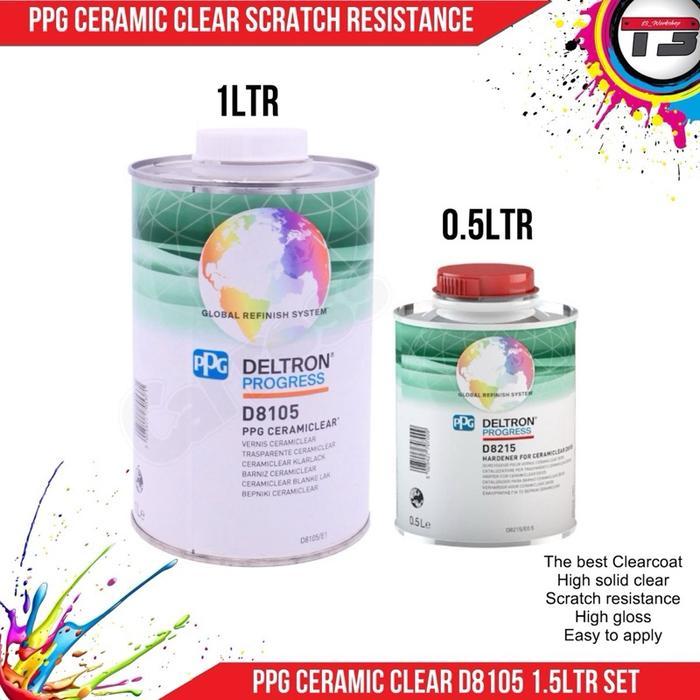 Promo Clearcoat Ppg Ceramic Clear D8105 2:1 Anti Scratch Car Painting Original