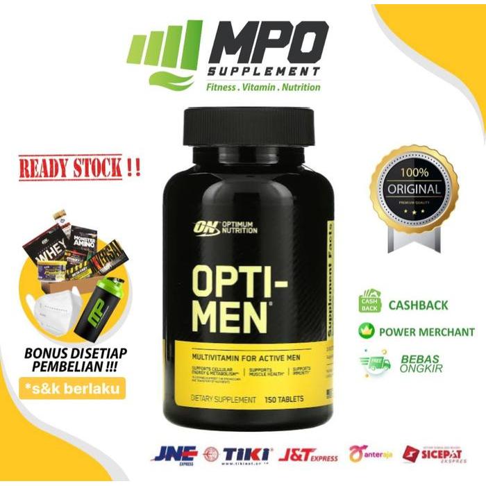 TERLARIS ON OPTI-MEN ON OPTIMEN MULTIVITAMIN BARU SEGEL ORIGINAL