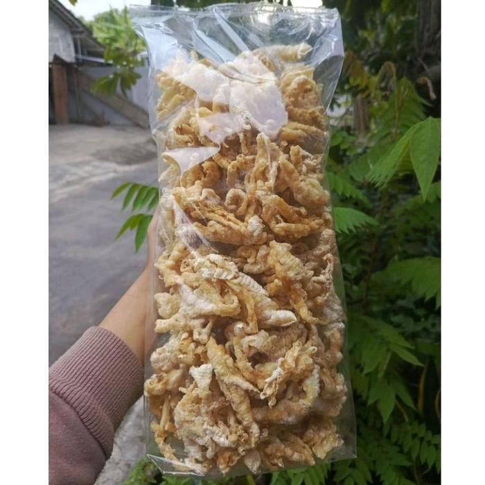 Yummy PROMO 500 GRAM KERIPIK CEKER AYAM TANPA TULANG TANPA TEPUNG/ KERIPIK CEKER AYAM CRISPY