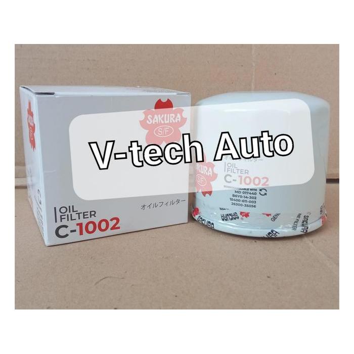 Oil Filter Oli Mitsubishi T120Ss Md017440 C-1002 C1002 Sakura
