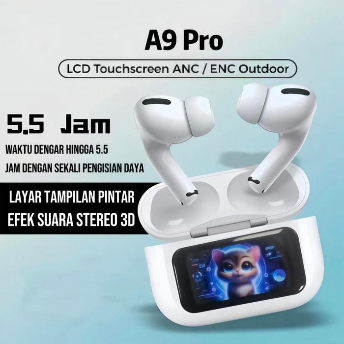 Sony Soundcore - Tws A9 Pro + Layar Pintar "Anc/Enc" (Harga Terbaru) Earphone Headset Bluetooth V5.5