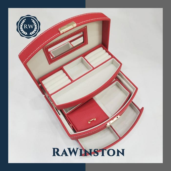 READY RaWinston Red - Kotak Perhiasan Set Premium / Merah