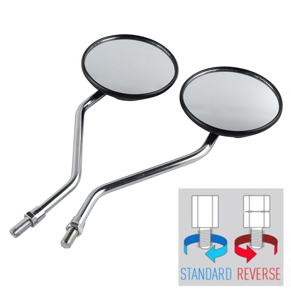 Motorcycle Side Mirrors for Yamaha DT 175 250 360 400 RD125 RD200 RD250 RD350 RD400 TX750 XS XS2