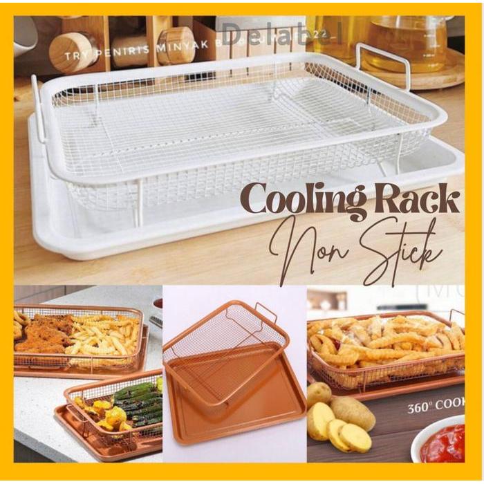 Jual Murah Crisper Tray / Wadah Peniris Minyak Gorengan Putih Set Terlaris