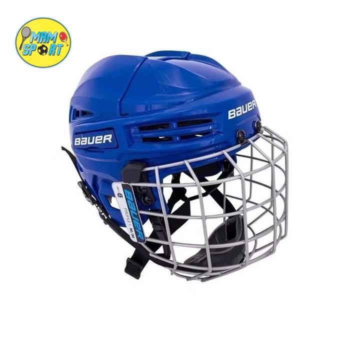 BAUER 4500 HOCKEY HELMET COMBO BLUE HELM HOKI