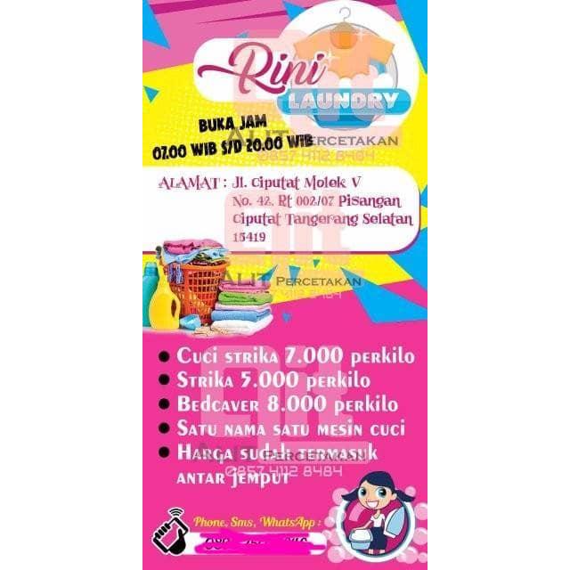 READY Brosur Laundry 1/3 a4