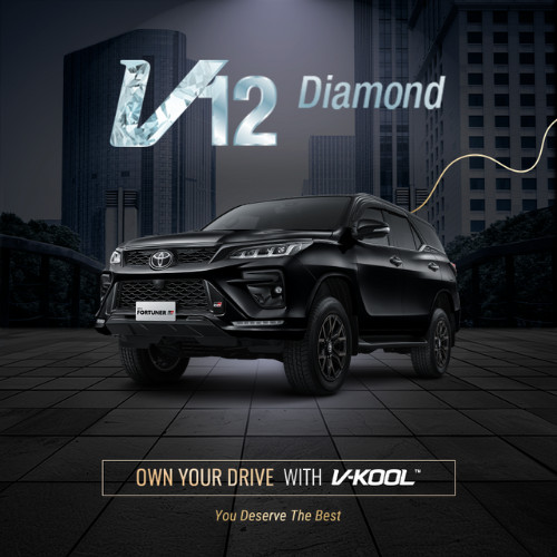 VKOOL Kaca Film Full Set VK40 + X05 X05 TOYOTA FORTUNER VRZ >2016 | Diamond Series