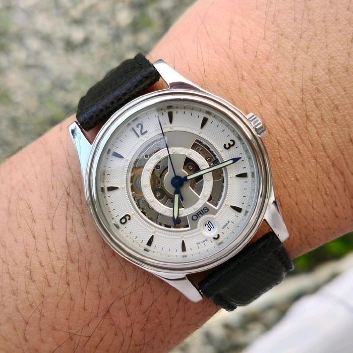 ORIGINAL Jam Tangan Oris Artilier Skeleton Ref. 7481 Cal. 633 Automatic Date Display, Diameter 35mm