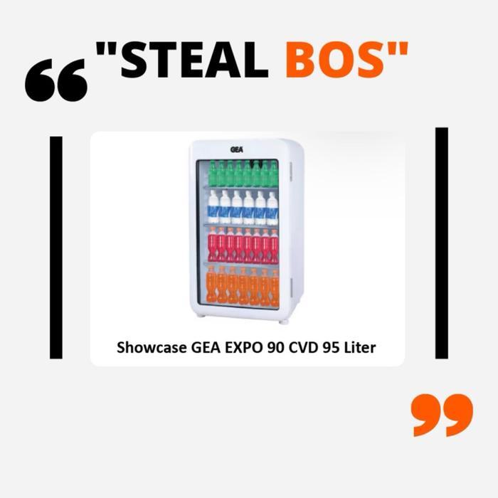 showcase expo gea 3 rak 95 liter GEA showcase 3 rak  expo 90 cvd showcase mini + kunci