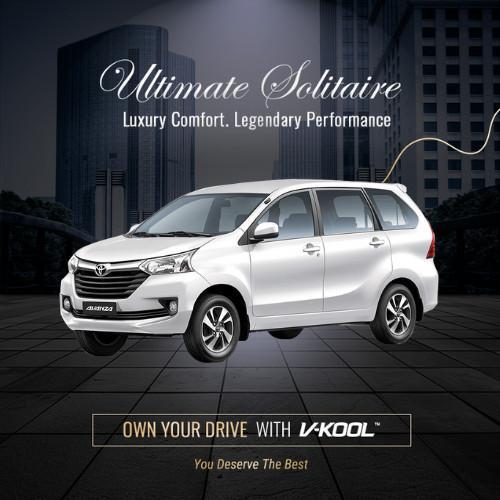 ORIGINAL Kaca Film V-KOOL Ultimate Solite TOYOTA AVANZA Depan VK30 GJAW 2024 READY STOCK
