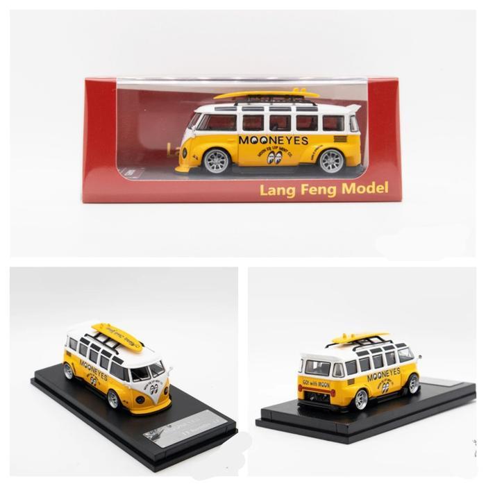 LF Model 1/64 VW T1 Combi Mooneyes Diecast Volkswagen