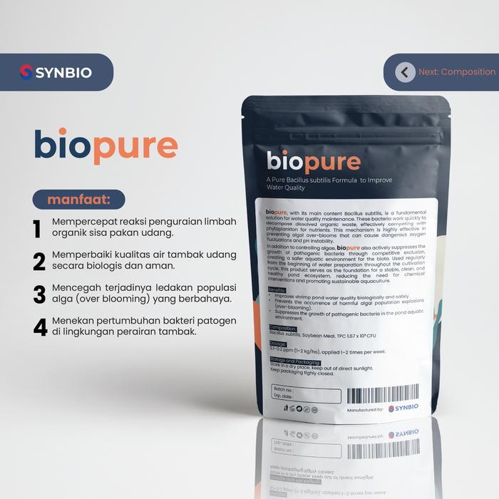 Biopure - Probiotik Bacillus Subtilis Untuk Pemeliharaan Kualitas Air, Mengurangi Limbah Organik &