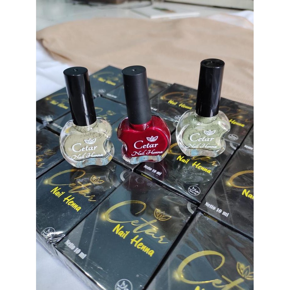 KJ Kutek Kuteks Pacar Tuffah Tufah Cetar Nail Henna Hena Kuku Halal Bisa Buat Sholat Muslimah