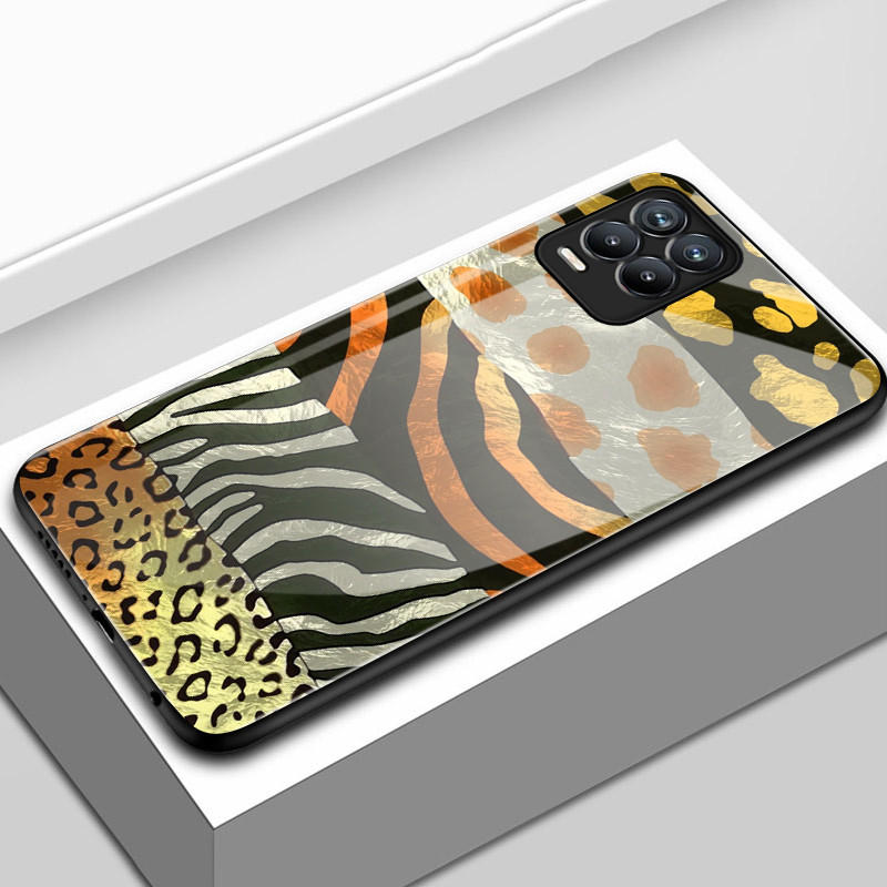 Casing Hp Untuk Realme 8 5G 8s 5G 8 Pro Case Casing pola garis Tepi lembut silikon cangkang keras ka