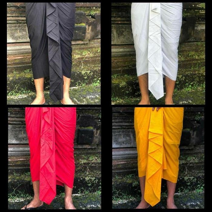 mitra BAWAHAN KAMEN BALI PRIA SETENGAH JADI POLOS KAMEN BALI KANCUT JADI