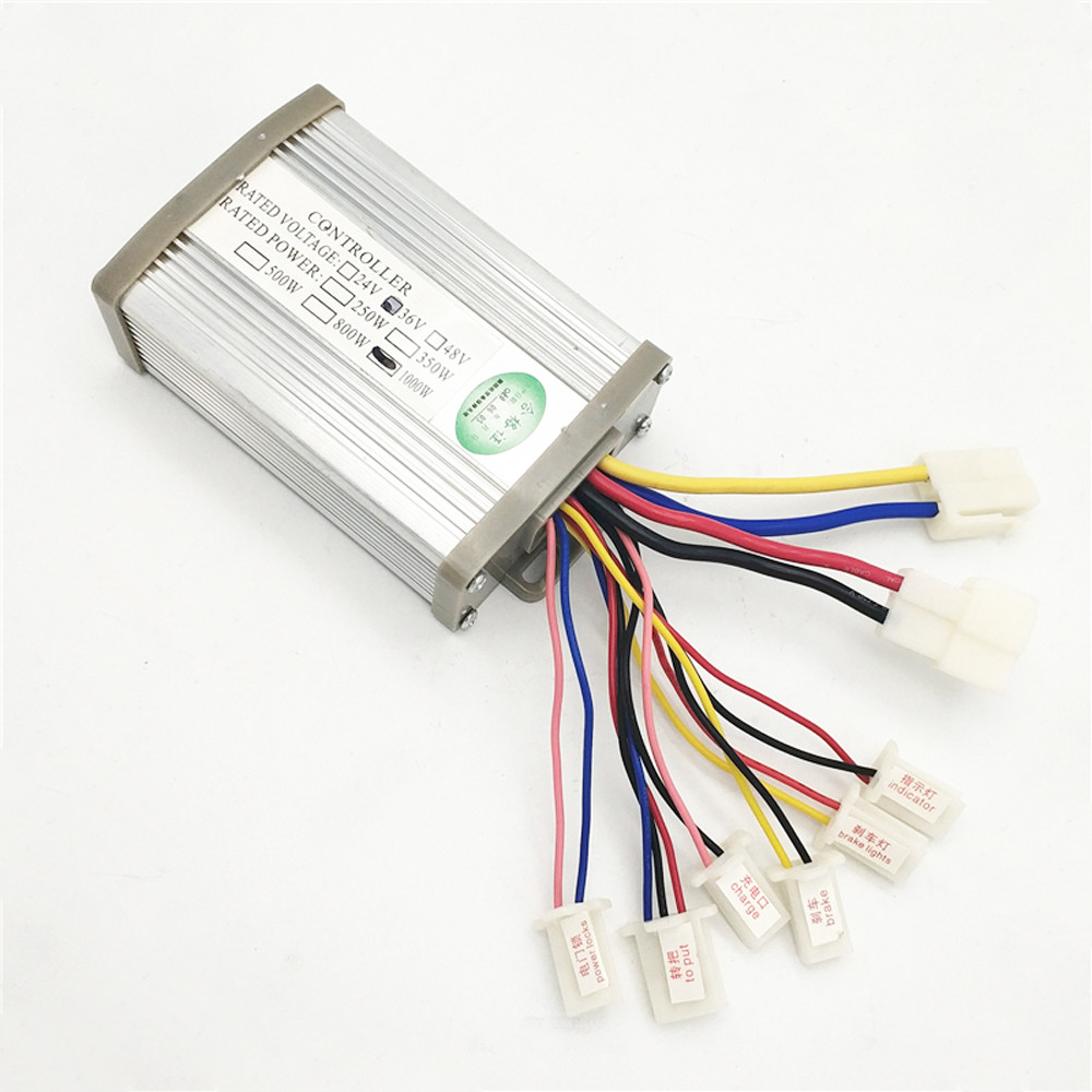 Brush Controller 24V 36V 48V 1000W Electric Vehicle Accessories Controller Dc Motor Controller Junct