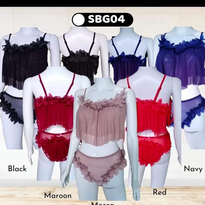 Banyak Dicari Lingerie Set Bra Dan Gstring Sexy Up Jumbo Terlariss 