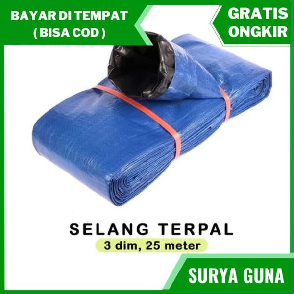 TGR selang terpal diesel 3 dim selang untuk pengairan sawah 3 inc 25 meter