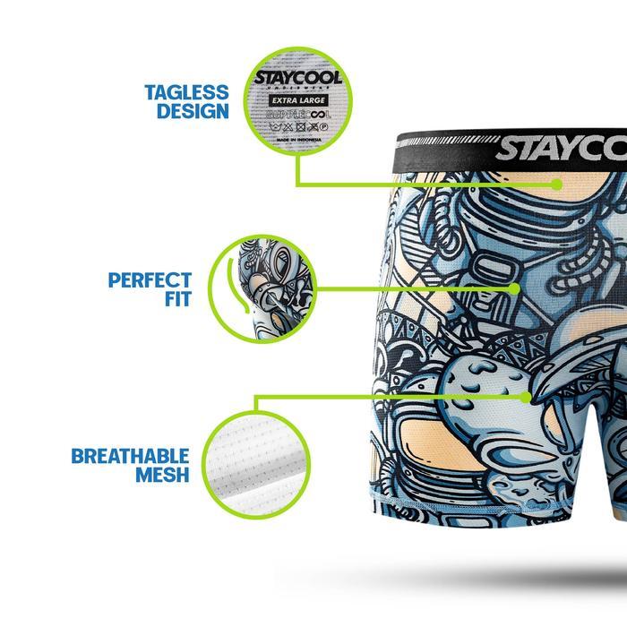 Staycool Supplecool Xfiles Boxer Briefs Celana Dalam Terlaris