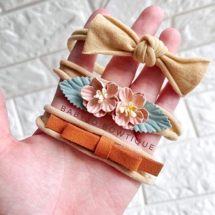 Bandana bayi bando bayi set3pc Ltt headband bayi headband baby