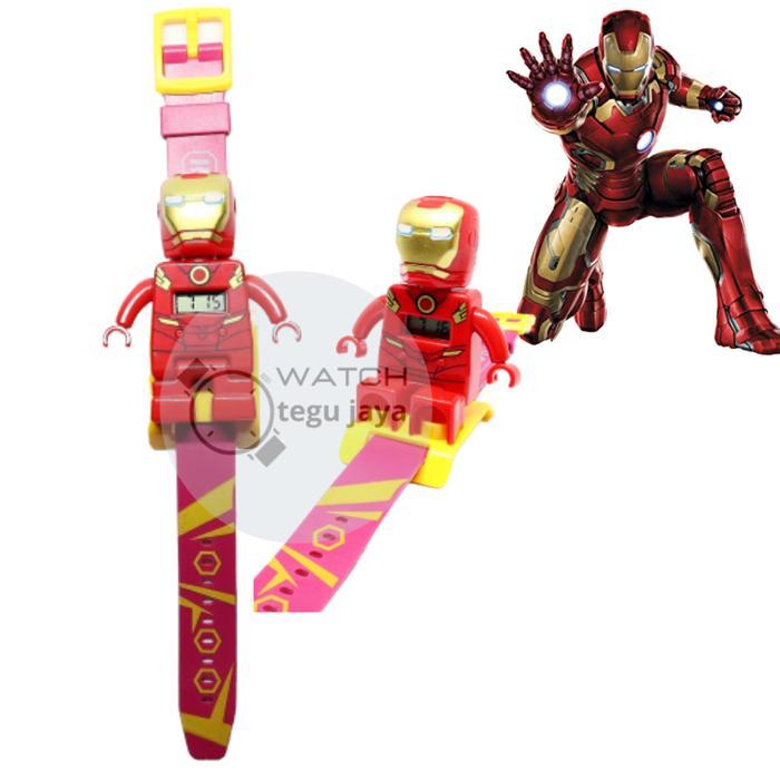 JAM TANGAN ANAK LAKI LAKI LEGO KARAKTER IRON MAN TG539 GROSIR MURAH