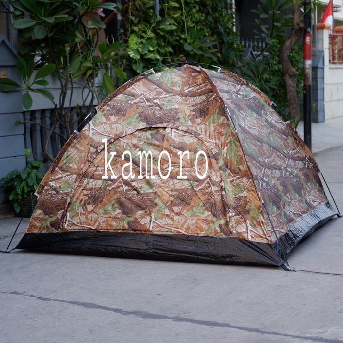 Tenda Camping Gunung Camo Loreng 200X200X135 Cm Kap 4 - 5 Orang Jy-50