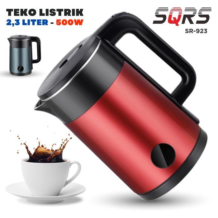 Teko Listrik Isi Liter 2,3 Liter Air Pemanas Air Otomatis Kettle Elektrik / Ketel Listrik SQRS