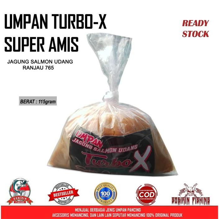 Umpan Jadi Super Amis Turbo X Jagung Salmon Udang Umpan Ikan Mas #Gratisongkir