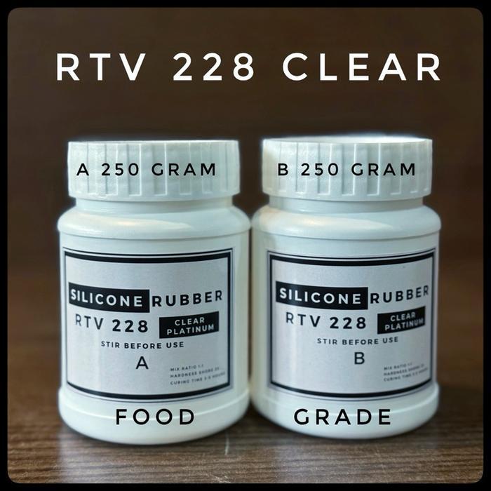 73ox- Silicone Rubber Rtv 228 Clear Food Grade 500 Gram