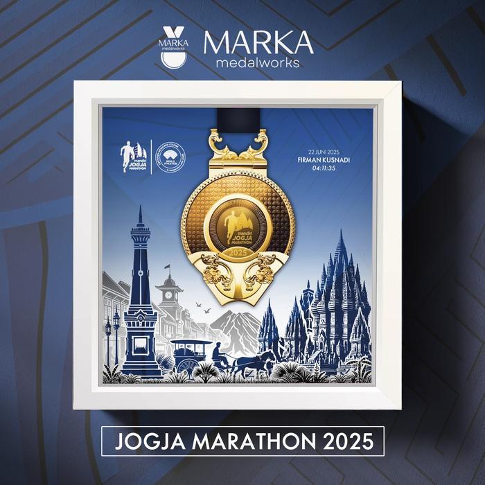MANDIRI JOGJA MARATHON - Artistic Medal Frame Siap Kirim