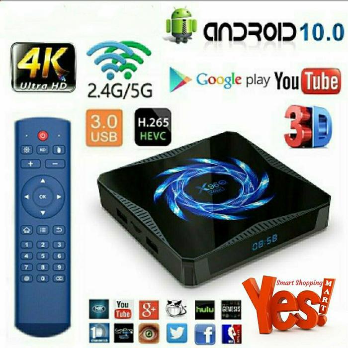 TV Box X96Q Max Android 10 Ultra HD 4K