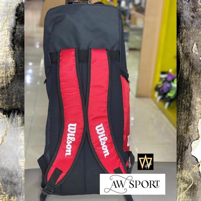 Tas Raket Tenis Wilson/tas ransel/Backpack/Tas Tenis/Tas Wilson Merah