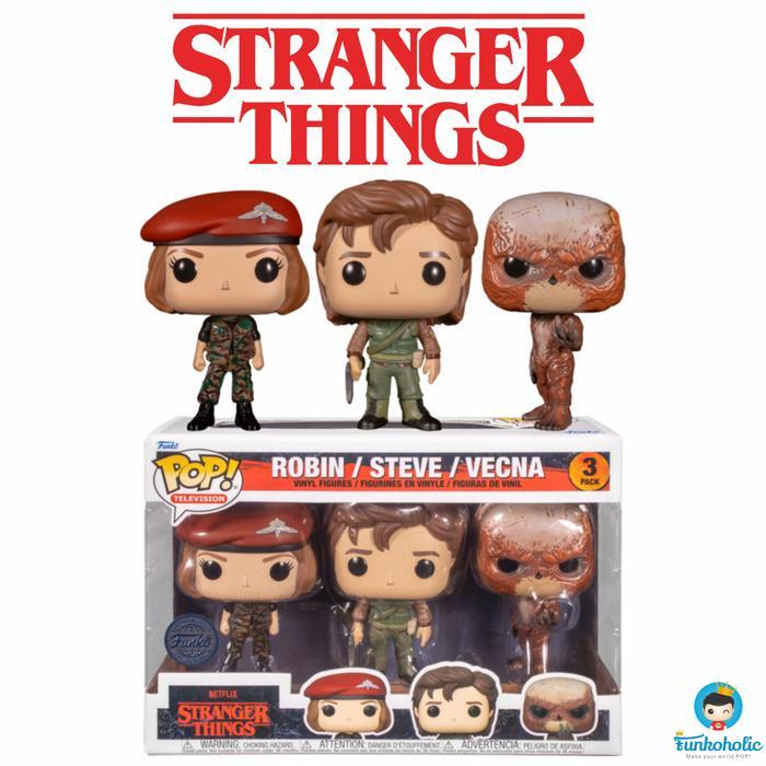 Funko Pop Stranger Things Season 4 - Robin, Steve, Vecna [Exclusive]