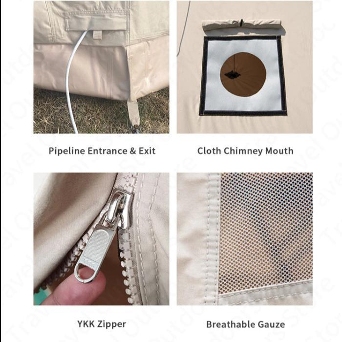 Tenda Cotton Series Naturehike Nh20Zp012 Glamping Safari Camping