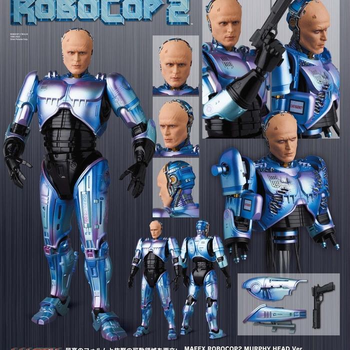 MAFEX NO.196 ROBOCOP 2 MURPHY HEAD VER. KODE 1187